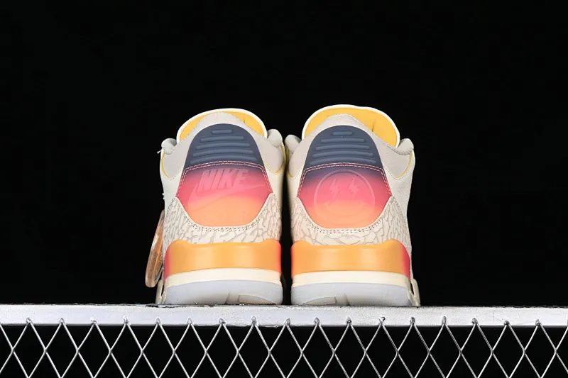 All categories Air Jordan Jordan series basketball shoes Air Jordan 3 pure original J.Balvin x Air Jordan 3 Retro AJ3 Joe 3 rainbow gradient FN0344-901